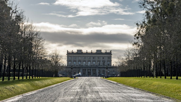 View of Cliveden House in the winter